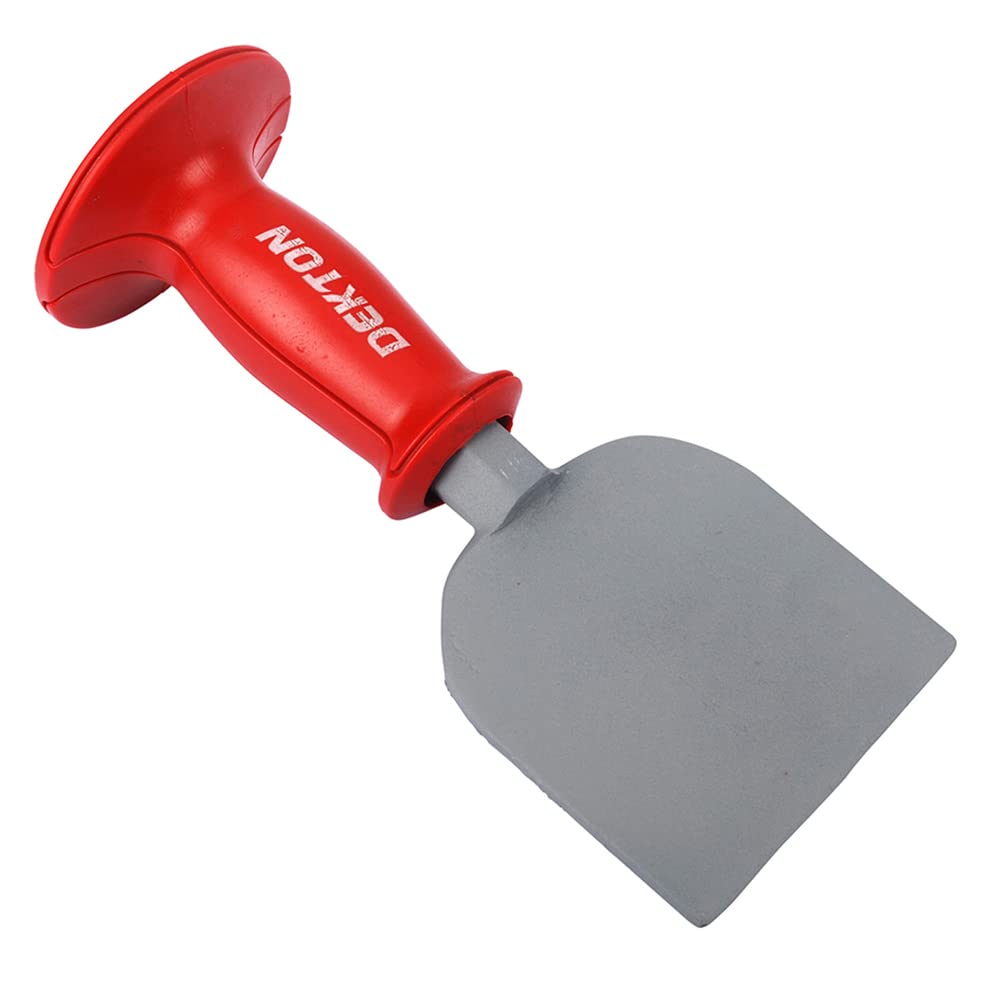 Dekton 4-inch (100mm) Pro Bolster-Heavy-duty Chisel For Brick, Concrete, Stone| High-carbon Steel| Precision Ground Edge| Ergonomic Handle| Ideal For Masonry, Demolition Construction|Strong & Reliable