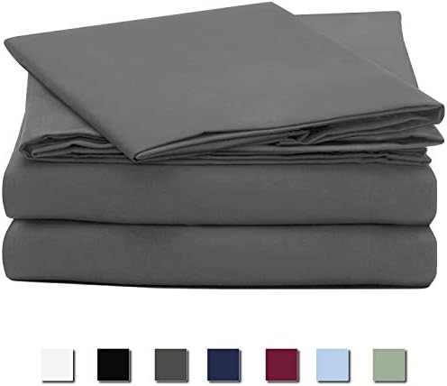 King Size Bed Sheets Set, Cok 3 Piece Sheets Set King Gray, Premium Soft and Comfortable Bed sheets with 14 Inch Deep Pocket, Breathable and Cooling, Wrinkle Resistant Sheets, 3pcs (King, Grey)