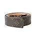 Fashion Leather Metal Buckle Lv Belt Unisex Belt for men Casual Business (yellow, 125cm)
