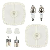 Savior 13031054130 SRM230 SRM210 Air Filter with Primer Bulb Spark Plug for Echo GT200 GT201 GT225 GT230 GT231 PE200 PE201 PE225 PE230 PE231 Trimmer A226001410