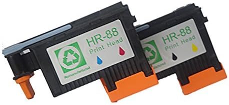 Zhink Remanufactured 2 PACK 88 Printhead Replacement for HP88 Print Head C9381A C9382A For HP office jet Pro K5400 K5400dtn K5400dn K5400tn