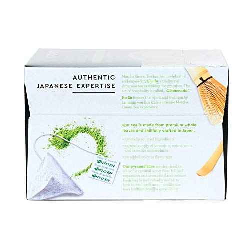 Ito En Traditional Matcha Green Tea, Jasmine, 20 Count (Pack of 6