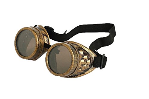 Steampunk goggles glasses vintage welding cyber punk go…