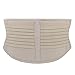 FOUMECH Back Brace Support Belt for Men and Women - Adjustable Lumbar Lower Back Support Massage Brace Self-Heating Magnetic Therapy Belt - Helps Relieve Lower Back Pain and Stress (Beige, L)