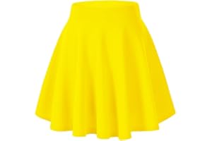Afibi Casual Mini Stretch Waist Flared Plain Pleated Skater Skirt