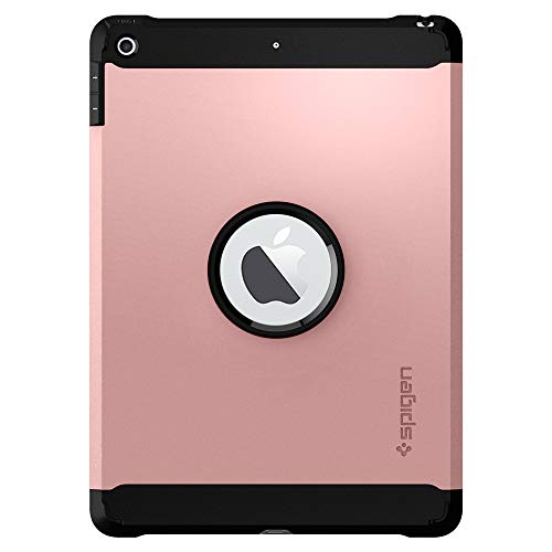 Spigen Tough Armor Compatible con Apple iPad 9.7 (2017) Funda - Oro Rosa