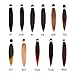 ROSDINA Pre-stretched Braiding Hair - 26 Inch 8 Packs Ombre Brown Super Long Braiding Hair For Twist or Box Braids, Yaki Texture Hot Water Setting Synthetic Braiding Hair Extensions (26 Inch, T30-8P)