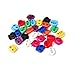 25pcs Mixed Color Double Holes Oval Bean Cord Lock Stopper Toggles End Spring DIY Findings Fastener Slider Supplies FLS003-B/C(Mix-s)