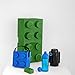 LEGO Storage Brick 8 - studs GREEN - Stackable Plastic Storage Box with Lid for Kids and Adults, Ideal Desk Organizer and Toy Box - 12.1L Capacity