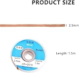 Solder Wick Braid 1.5m x 2.5mm No-Clean Desoldering Wire view 2