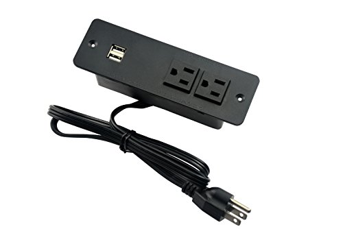 image for 4 Leaf Pt-electronic-shop Desktop Power Strip Socket with 2 Outlets 2 