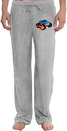 Flame Truck Car Cool Men's Sweatpants Ash M