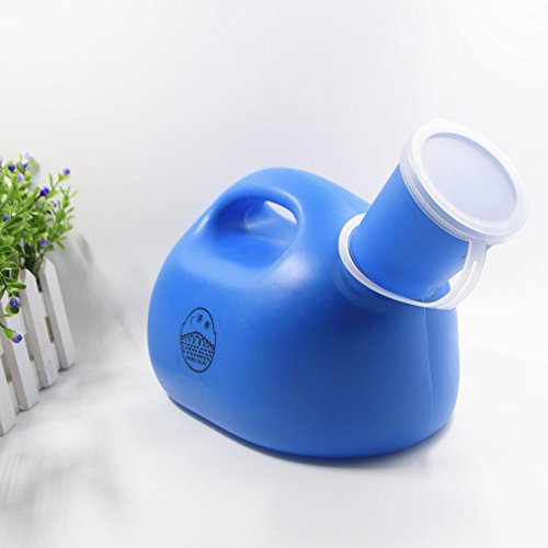 YUMSUM 2000ML Male Urinal Portable Mens Potty Pee Bottle Collector Travel Toliet (Blue)