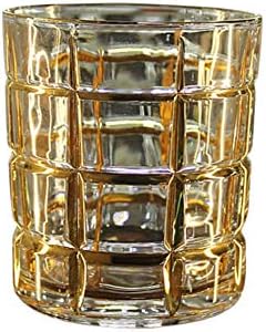 Whchiy Old Fashioned Crystal Whiskey Glasses Tasting Cups Drinking Scotch for Party Home Bar (Cylinder Shape)