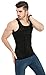 JQ JQAMAZING Mens Slimming Body Shaper Vest Abdomen Slim Shirt Compression Tank Shaperwear (Black, Medium)