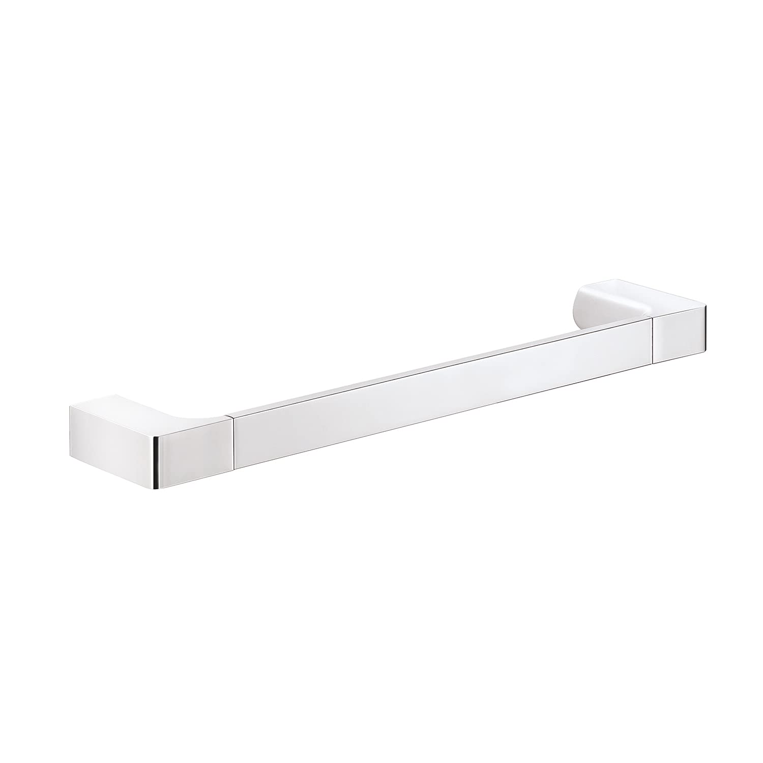 GEDY G-Kuala Lumpur Towel Holder CM.35, Chrome, Components Made of Cromall, Brass and Glass, 2 Year Warranty, Measures 2.5 x 35 x 6.6 cm and Weight 0.5 kg, R&D Design Gedy