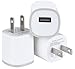 Spark Electronics Rapid Speed [Matte White] Tapered Universal USB Power Adapter Wall Charger Compatible with Apple iPhone 7 7 Plus 6 6S Plus 5 s C Samsung Galaxy S7/S6 Edge Note Nokia … (3PC White)