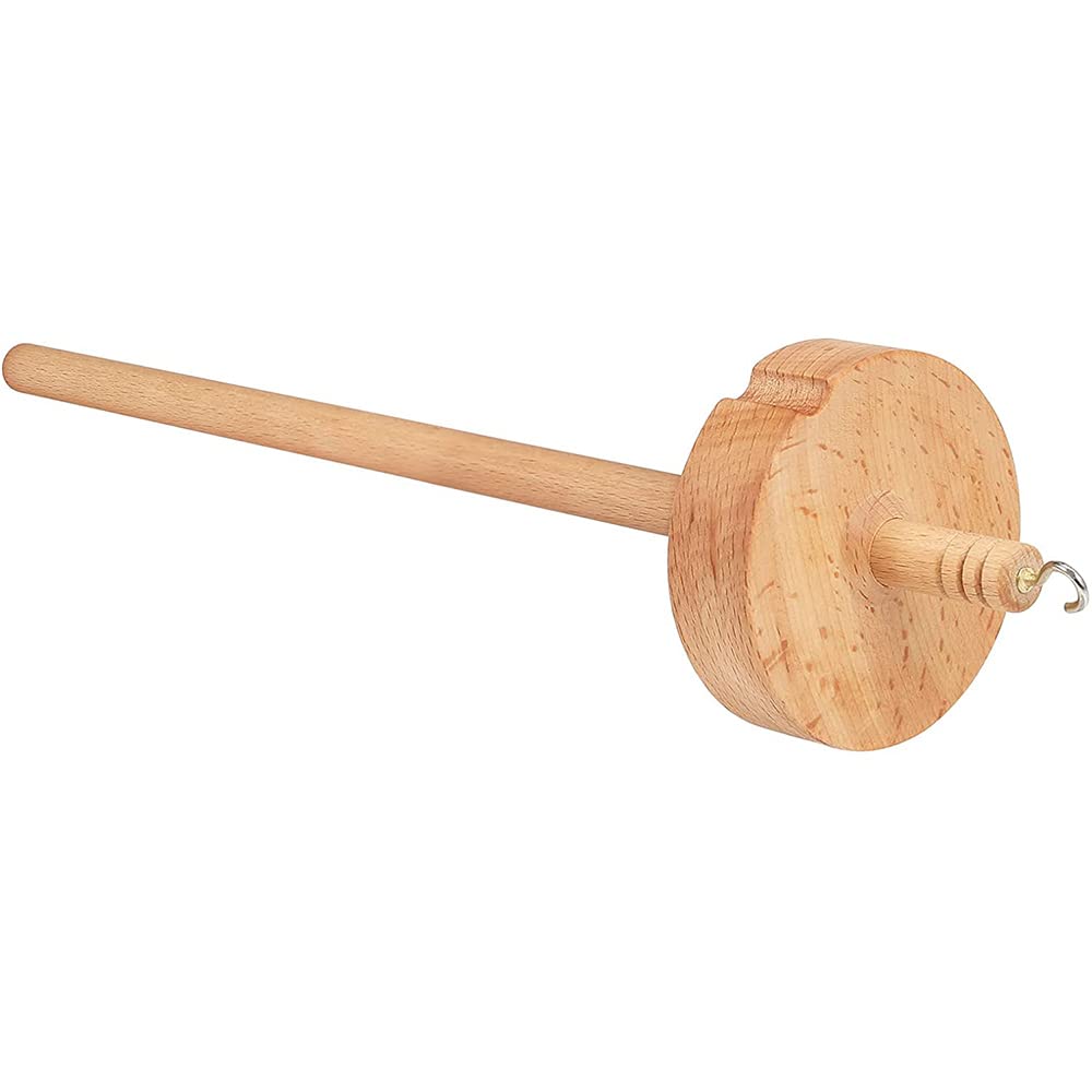 CENPEK Drop Spindle Top Whorl Yarn Spin Hand Carved Wooden Tool for Beginners