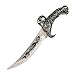 Silverskull 10” Pirate Captain’s Knife with Stainless Steel Blade Skull Engraved Handle and Decorative Scabbard | Fantasy Dagger Collection | Bonus Holt Multi-Tool Keychain