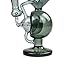 11 Inch Pipe Dual Water Percolator Decorate Glass Bottles at Home Hand-Made Glass Crafts - Easy to Grip and with Ice Shelf （Gray）