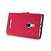 YESOO™ Nokia Lumia 925 Folio Leather Wallet Case Flip Cover and Stand (Pink)