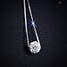 Cat Eye Jewels S925 Sterling Silver Necklace Cubic Zirconia Crystal Diamond Round Ball Pendant Necklaces for Women Girls