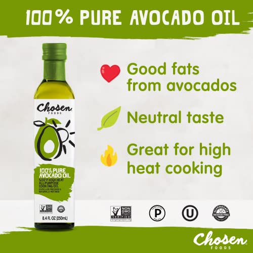 Chosen Foods 100 Pure Avocado Oil, Keto and Paleo Diet Friendly