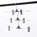 VEHHE Pants Hangers Add On Skrit Hangers with Clips 10 PCS Clothes Stackable Hangers Space Saving Adjustable Non-Slip Stainless Metal Hangers Heavy Duty for Clothes Shoes Slacks Ties Hats