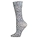 Women's Stylish Black Bubbles Printed Trouser Socks