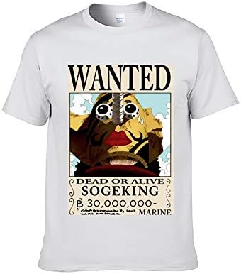 ICOSSATA T-Shirt Animation ONE Piece Wanted Monkey D. Luffy XS S M L XL XXL XXXL Adult Unisex Crew