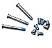 FccZone 4 Pack Rubber Case Feet with Screws Screwdriver Kit Set for Apple MacBook Pro A1278 A1286 A1297 13 15 17 (Not for Retina Display)