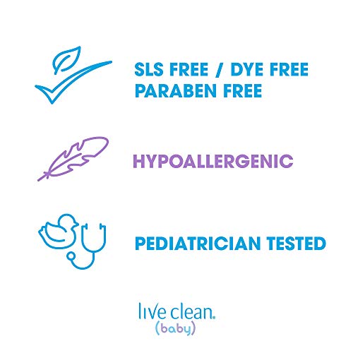 Live Clean Baby Soothing Oatmeal Relief Tearless Wash, 10 oz.