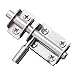 MyLifeUNIT Stainless Steel Sliding Gate Latch, Mini Security Lock Barrel Bolt (2 Pack)