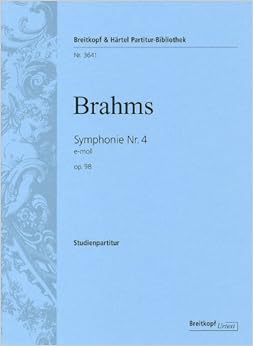 ブラームス: 交響曲 第4番 ホ短調 Op.98／ブライトコップ ＆ ヘルテル社／小型スコア