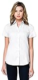 Tri-Mountain Women's Flattering Fit Regal Short Sleeve Brushed Twill Woven Shirt