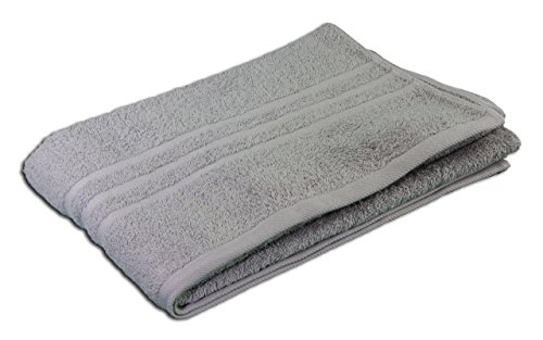 Goezze - Elegant Bath Towel, Sylt, 100% Cotton, Heavy Weight (440 g/m²), 70 x 140 cm - Silver