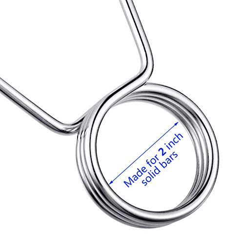 4 Pieces 2 Inch Dumbbell Spring Collars Barbell Clamps Locking Collars