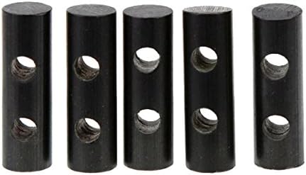 Flint Striker Ferrocerium Rod Drilled Hole Toggle Survival Fire Starter, For Necklaces (5-PACK)