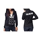 Doctor Who Juniors Navy Front Zip Hoodie (Extra Large, Follow Me)