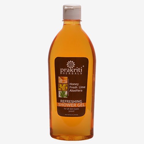 Prakriti Herbals Refreshing Fresh Lime Honey Aloevera Shower Gel 500ML