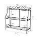 FaithLand Metal Scrollwork Design 3 Tier Plant Stand Indoor/Outdoor, Home Storage Organizer Shelf Rack, Flower Pots Holder, Plant Display Rack, Stand Shelf, Blackthumb 2