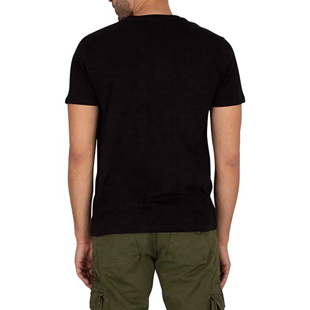 Alpha Industries Alpha Label T 2 Pack T-Shirt für Herren Black 2