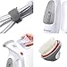 BIZOND Portable Garment Steamer for Clothes, Handheld - Home and Travel Accessories - Compact Mini Steamer Clothing, Fabric, Draperies, Shirt - Safe and Little Handy, Anti-Spill Steamer Iron - (Gray)