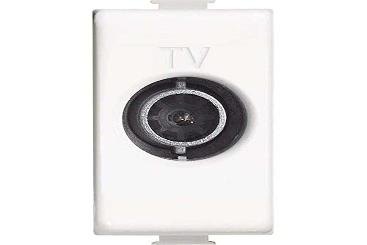 BTicino AM5202D Matix Direct TV Socket, White, 1 m