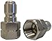 Ultimate Washer UW16-PW535E Female Nipple, Stainless Steel (2-pack), 3/8-Inch Female NPT, 5000 PSI