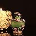 YU FENG Decorative Vintage Glass Perfume Bottle w/Fancy Flower Decor - Retro Green Empty Perfume Bottle Refillable w/Pretty Stopper w/Butterfly Figurine