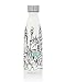 Godinger NEW YORK Water Bottle – Perfect NY City Souvenir Travel Water Bottle, With Imprinted Brands on it, Insulated Leak-proof Double Walled Stainless Steel, Keeps Your Drink Hot & Cold | 17 Oz