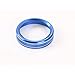 Aluminum Alloy Car Inner 4WD Switch Knob Ring Cover Trim For Ford F150 XLT 2016 2017(Blue 4WD Knob Cover)