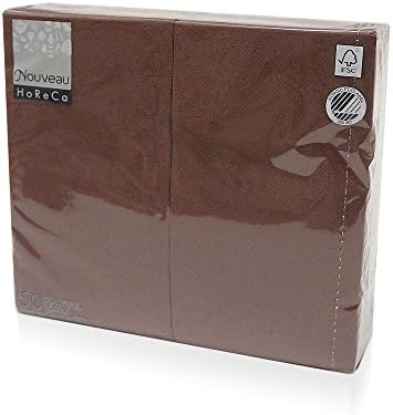 Nouveau Cloth-Like Disposable Paper Dinner Napkins, 17”x13” Long 1/6 Fold, 50 Pack, 16 Different Color options