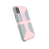 Speck Products CandyShell Grip Cell Phone Case for iPhone XS/iPhone X - Quartz Pink/River Blue